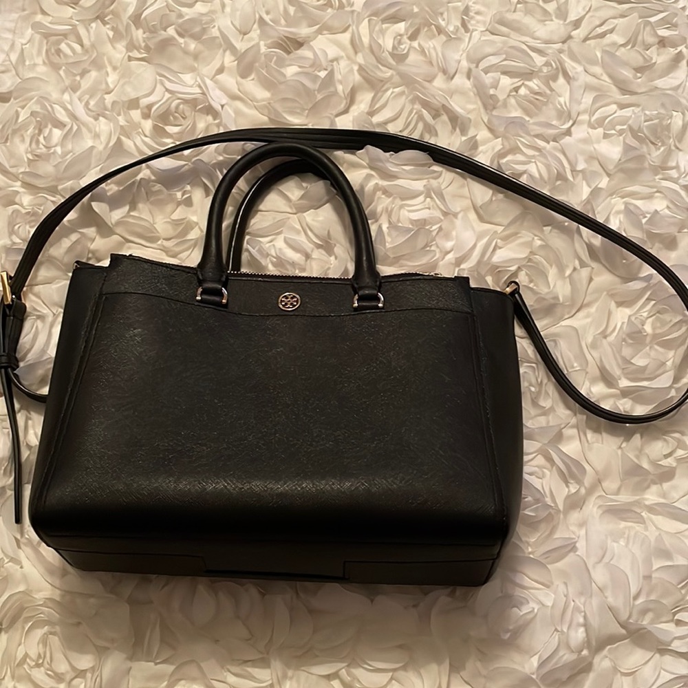 Tory Burch Robinson Double zip tote 2way Double T Handbag